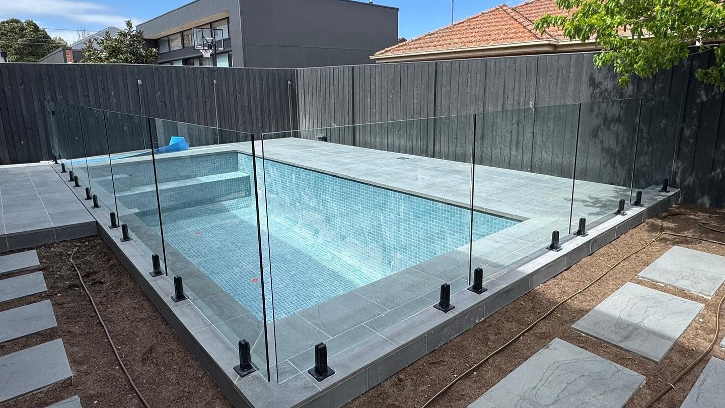 Our Madrid Style Square Base Frameless Spigots For Australian Pools ...