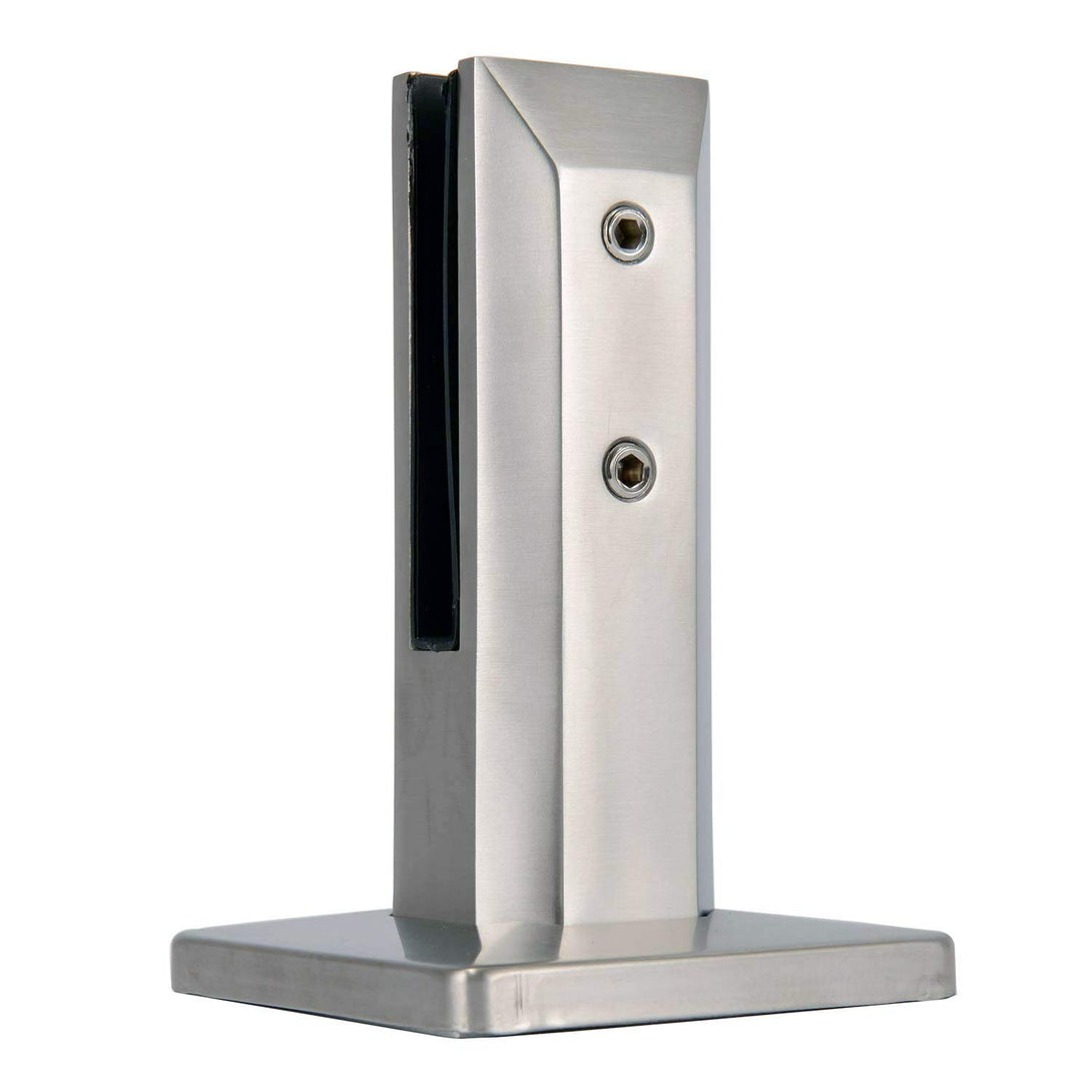 Madrid spigot for glass pool fencing with silver stainless steel finish